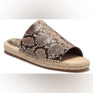 Splendid snake skin espadrille sandal